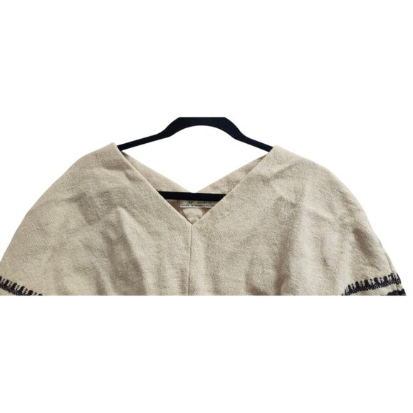 Vintage Boho  Myrjord Veverias Norwegian Handwoven Wool Poncho Cape Unisex - Picture 4 of 11